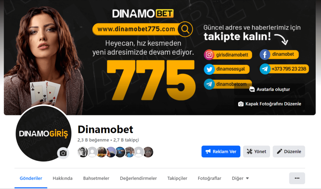 Dinamobet Facebook