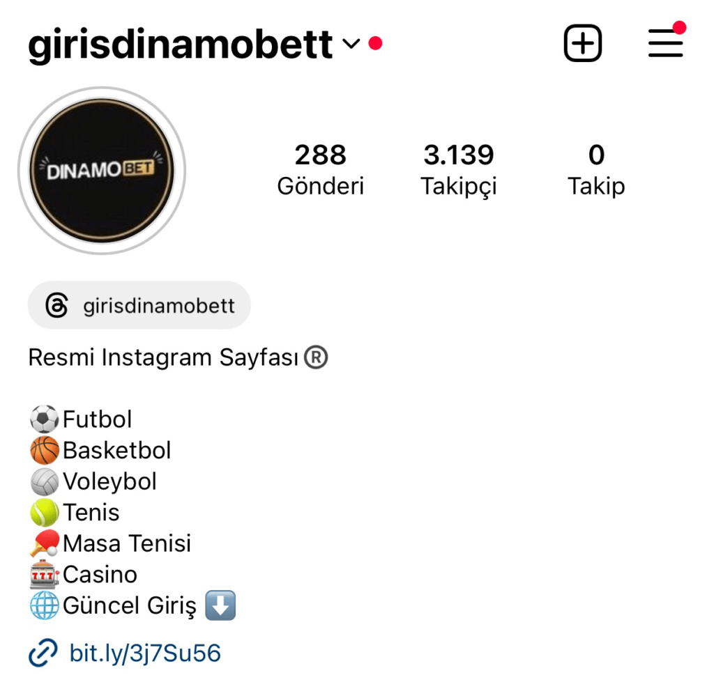 Dinamobet Instagram